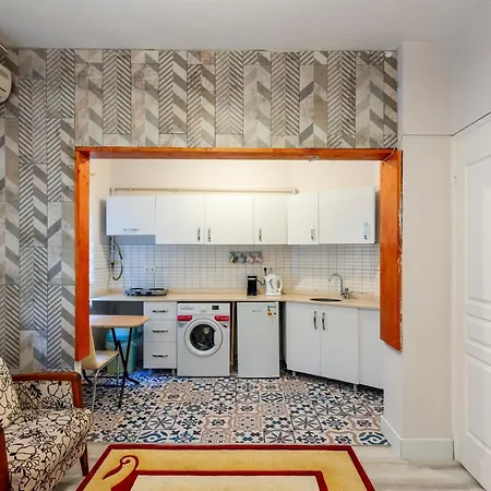 In The Center Of Taksim And Galataport 2 Bedrooms And 1 Living In Apartamento